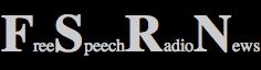 "Free Speech Radio News" click-through banner